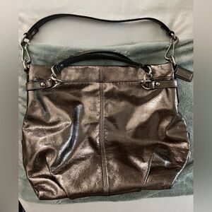 Coach Metallic Bronze/Rose Gold Hobo